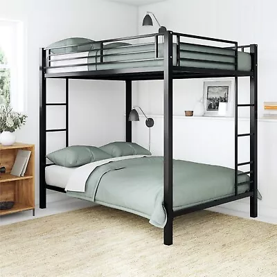 DHP Sidney Full Over Full Metal Bunk Bed Black • $184.98