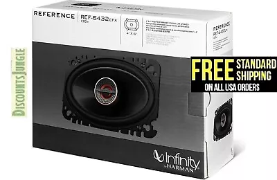 INFINITY Reference  REF-6432CFX 270 Watts 4  X 6  2-WAY Coaxial Car Speakers • $53.95