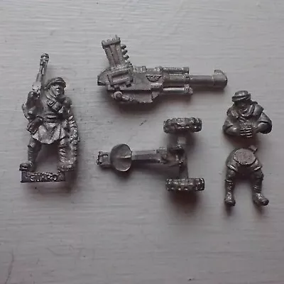 Citadel Warhammer 90s 40K Imperial Guard Tallarn Desert Raider Autocannon & Crew • £18.50