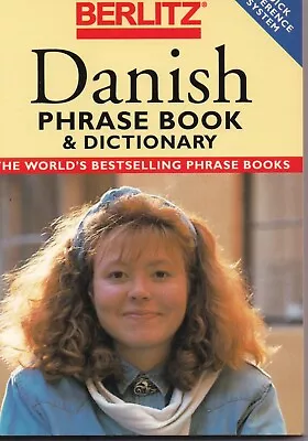 Danish Phrase Book With Dictionary By Berlitz Guides (Paperback 1993) • £0.99