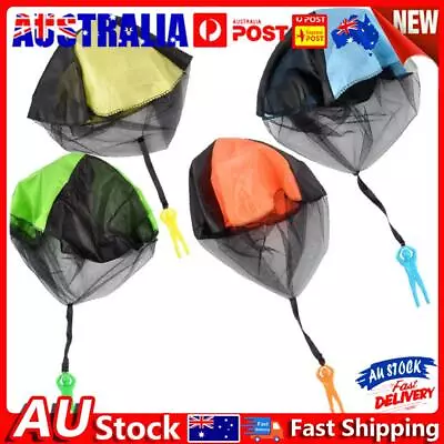 Hand Throwing Kids Mini Play Parachute Toy Man Model Outdoor Sports Toys AU • $8.99