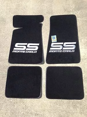 Carpeted Floor Mats - Large Gray Monte Carlo SS On Black Mats • $139.99