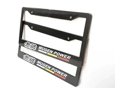  X2 MUGEN POWER Racing License Plate Frame For All Honda Model Universal Fitment • $11.75