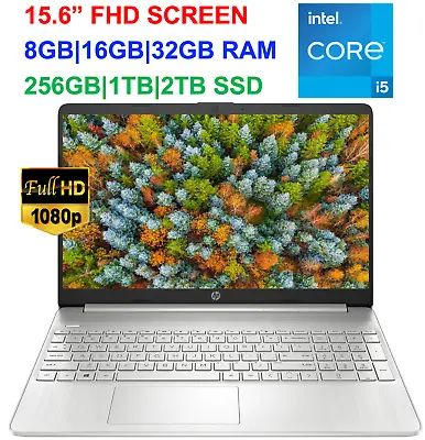 2023 HP Laptop 15.6  FHD Quad-core Intel I5-1135G7 Upto 32GB RAM & 2TB SSD • $499