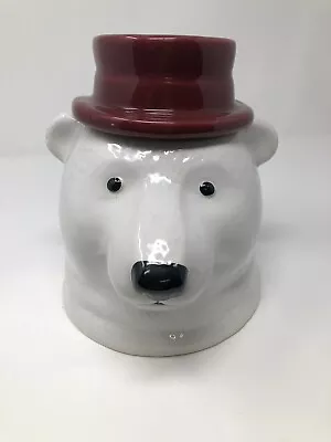 Polar Bear Cookie Jar Threshold Brand • $20