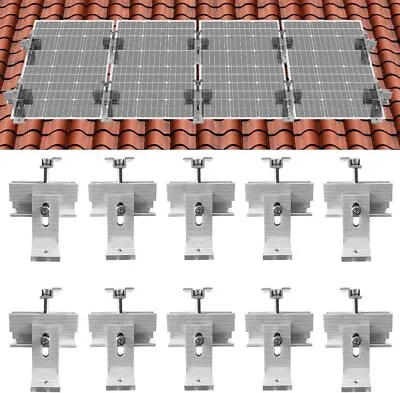 $69.99 • Buy Roof Solar Panel Mounting Bracket System Kit For 1-4 Pieces Solar Panels Tool