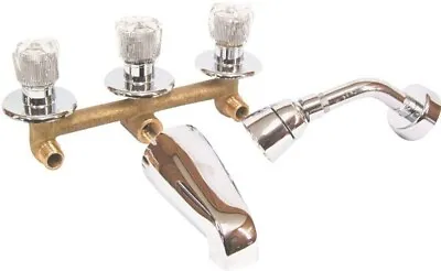 New United States Hardware P-001n Mobile Home 3 Handle Tub & Shower Faucet Brass • $90.95