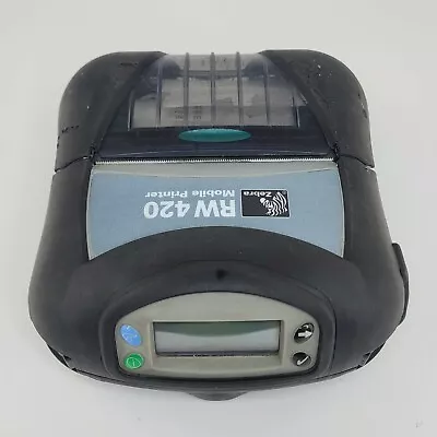 Used Zebra RW 420 Mobile Business Receipt Printer Yes Wireless Wifi No Bluetooth • $159.99