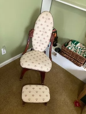 Nantucket Sewing Rocker And Stool • $100