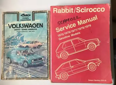 2 1975 1979 VW Volkswagen Rabbit Scirocco Service Manual Bentley Gasoline Clymer • $22