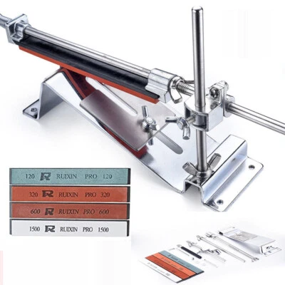 $32.99 • Buy Professional Chef Knife Sharpener Kitchen Sharpening System Fix Angle 4 Stones