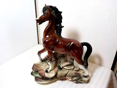 Vintage Maddux Of Calif. U.s.a. Horse Tv Lamp E-21855-m * No Socket Or Cord • $25