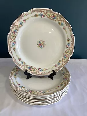 1930s Mount Clemens MILDRED Floral 9  Luncheon Plate USA • $8.99