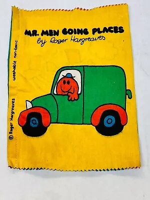 Vintage Mr Men Cloth Book Mr Men Going Places By Roger Hargreaves Cute Kids Book • $9.95