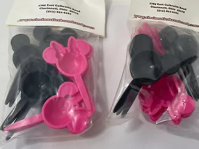 24ct Mickey Minnie Ears Birthday Cup Cake Topper Decoration NEW Deco Pics • $7.99