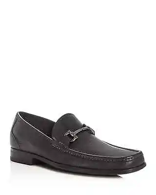 NIB NEW Salvatore Ferragamo Grande Mens Black Calf Leather Loafers 8 9 D • $499