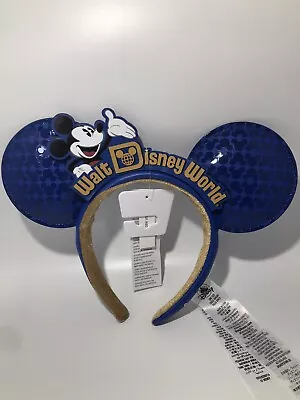 BNWT Walt Disney World Making Magic Retro Ears Disney Parks Blue • £14.99