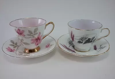 Vintage  Lot Of (2)  OLD ROYAL  England Bone China Tea Cups & Saucers • $22