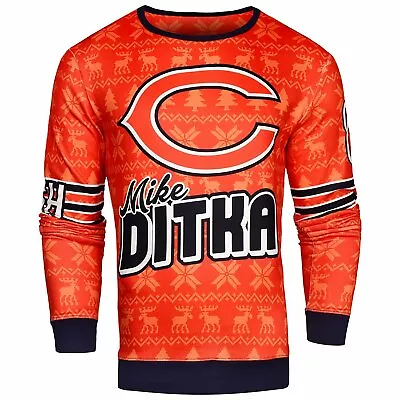 NFL Men's Chicago Bears Mike Ditka #89 Retired Player Ugly Sweater • $49.99