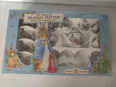 The World Of Beatrix Potter Mini Porcelain Tea Set 1996 Reuter Porzellan • $25