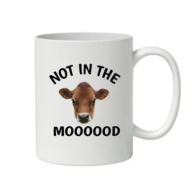 Not In The Mood Cow Farmer Funny Mug Personalised Gift Customised Name • £14.95