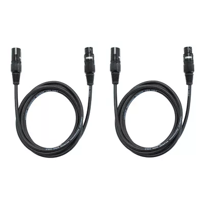 2 Pack 6 Ft XLR Microphone Cable Audio2000's C02006P2 • $13.99