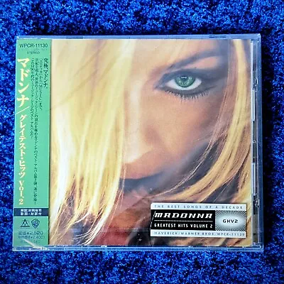 MADONNA SEALED  GHV2 JAPAN 1st PRESS ALBUM PROMO OBI & HYPE 2001 • $75