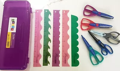 Lot Creative Memories Border Lines Rulers And Decorative Edge Scissors • $18