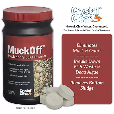 CrystalClear MuckOff Natural Pond Muck Treatment Water Garden Fountain & • $18.99