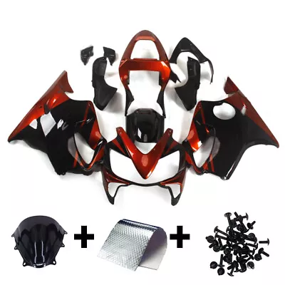 For 2001 2002 2003 Honda CBR600F4i Gloss Black Injection Fairings Kit Bodywork • $394.95