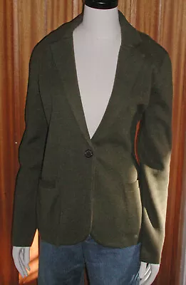 NWT J. Crew Factory Loden Green Schoolboy Sweater Blazer Small • $27.99