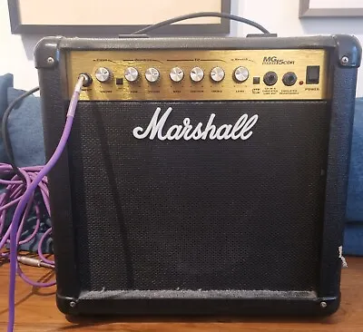 Marshall MG15CDR 15W Guitar Combo Amplifier Black • £129