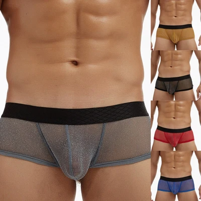 £6.36 • Buy Panties Underwear Pouch Bag See Through See-Through Shorts Boxer Briefs