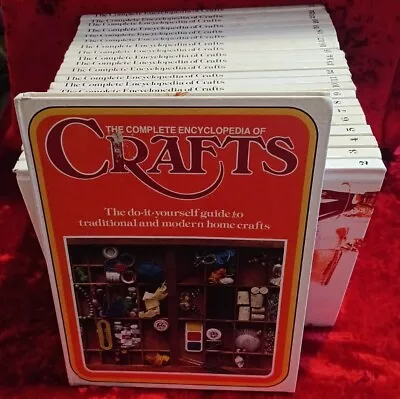 THE COMPLETE ENCYCLOPEDIA OF CRAFTS: Do It Yourself Volume 1-23 Vintage Book Lot • $67.50