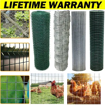 £23.40 • Buy Welded/Galvanised Wire Mesh Sheet Metal Grid Aviary Fence Chicken Rabbit Garden