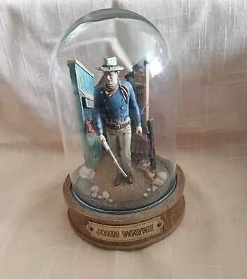 Franklin Mint John Wayne Glass Globe Stable Limited Edition Sculpture Figures • $10
