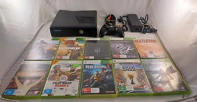 Huge Microsoft Xbox 360 S Slim 320GB Console Bundle Lot Pal W Controller Games • $170