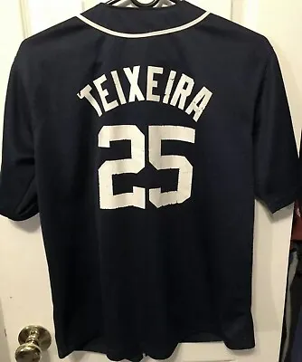 Mark Teixeira New York Yankees Majestic Boys Jersey Size Large • $20