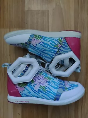 Y-3 Yohji Yamamoto Floral High Top Boots UK 4.5 • $135