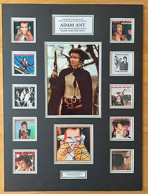 Adam Ant - Unique Signed Display  - Superb Autograph - Coa • £265