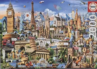 Educa Puzzle 2000 Pieces - Around The World New Sealed • £22