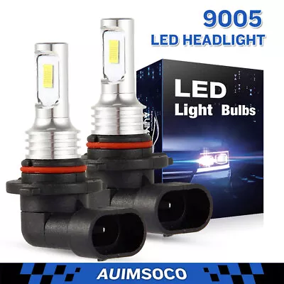 White 9005 LED Headlight Bulbs For Acura CL RL TL CSX TSX MDX High Beam 6000K • $16.99