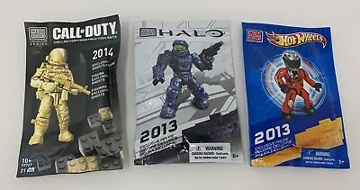 Sealed Mega Bloks Call Of Duty Ghosts 2014 Exclusive Gold Figure SDCC + Halo Lot • $32.53