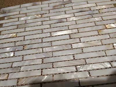 Mother Of Pearl Shell Mosaic Backsplash Tile Kitchen Bathroom Wall • $10.90