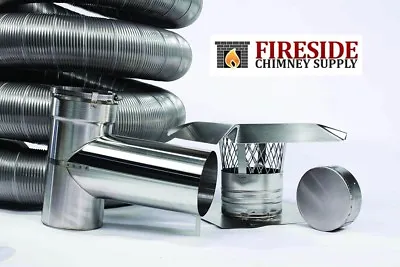Stainless Flexible Chimney Liner Tee Kits W/ Many Sizes Available • $575