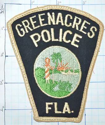 Florida Greenacres Green Acres Police Dept Vintage Patch • $8