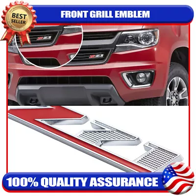 Fit For Silverado Tahoe Sierra Red Chrome Z71 Front Grille Emblem Decal Badge • $15.99