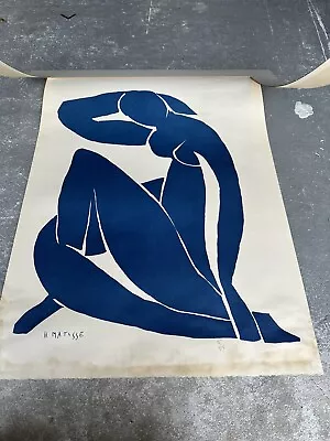 Blue Nude By Henri Matisse Silkscreen Print 26 X 20 Signed & Numbered 75/375 • $125