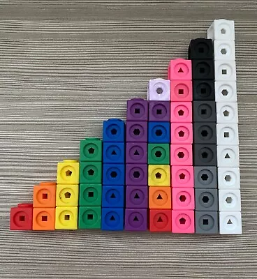 MathLink Cubes -Numberblocks 1-10 White Rose Maths NCETM Maths Mastery Listing20 • £7