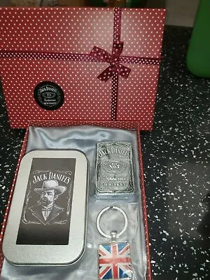 £11.99 • Buy Jack-Daniels-Set (Lighter Silver-Metal Box For Tobacco-Trinket  Jack Daniels) 